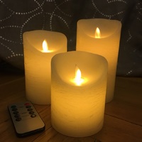 Свечи светодиодные D8H15 с имитацией пламени и пультом ДУ