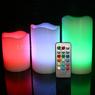Свечи светодиодные многоцветные пластиковые с пультом ДУ